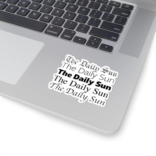 The Daily Sun in Five Fonts Sticker