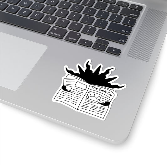Sun Reading The Cornell Sun BW Sticker