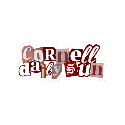 The Cornell Sun Magazine Lettering Sticker